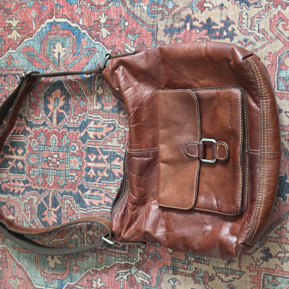 Jack Georges Voyager Flap Pocket Hobo Bag